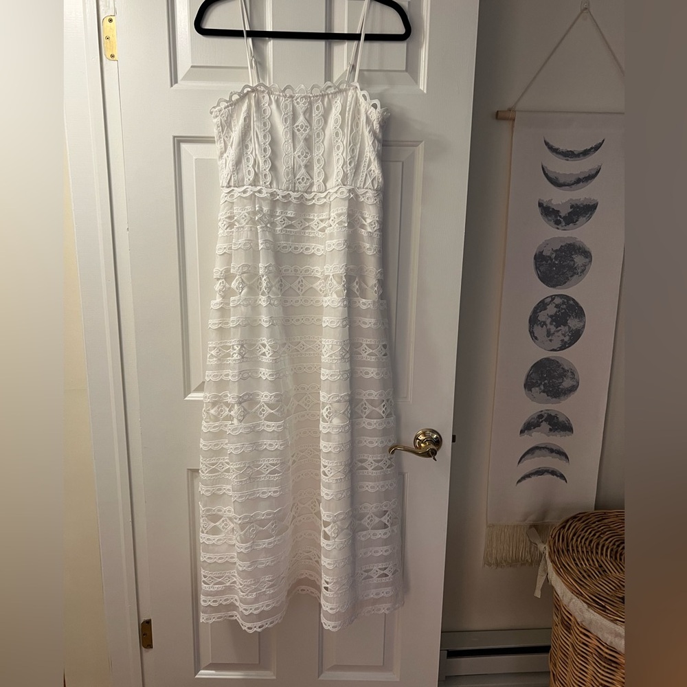 Endless rose midi white dress